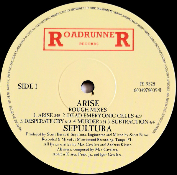 Sepultura – Arise Rough Mixes - Image 5