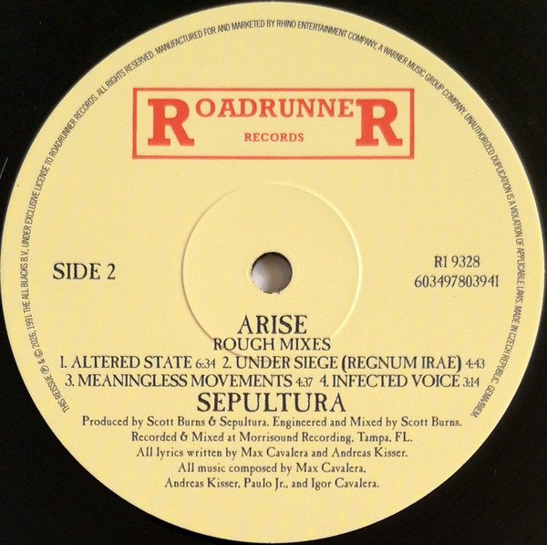 Sepultura – Arise Rough Mixes - Image 6